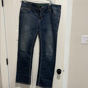 Classic Blue Straight Leg Jeans for Men